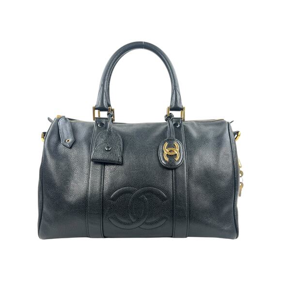Chanel Vintage Caviar Leather Boston Bag - Picture 1 of 9